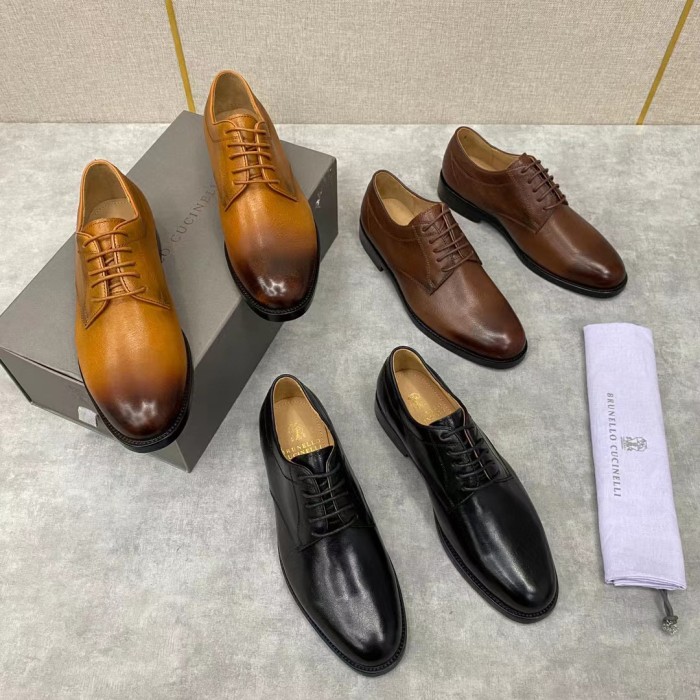 Brunello Cucinelli NIGO Men's Lace Up Leather Derby Shoes #nigo91131