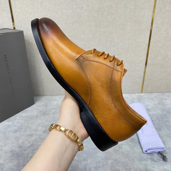 Brunello Cucinelli NIGO Men's Lace Up Leather Derby Shoes #nigo91131