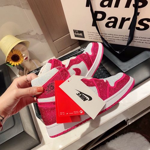 nike AJ NIGO High Top Diamond Inlay Sneakers Shoes #nigo11137