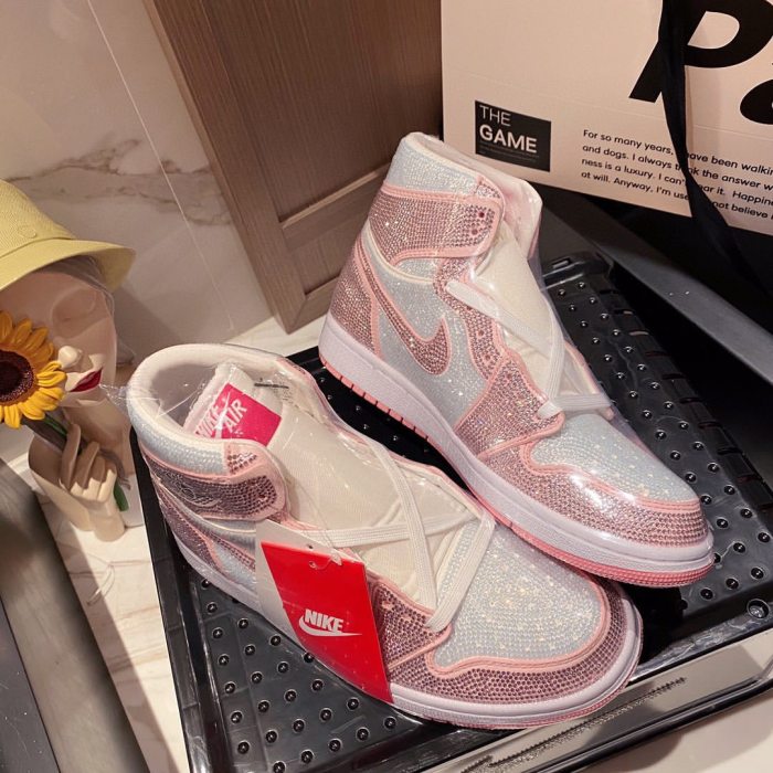 nike AJ NIGO High Top Diamond Inlay Sneakers Shoes #nigo11137