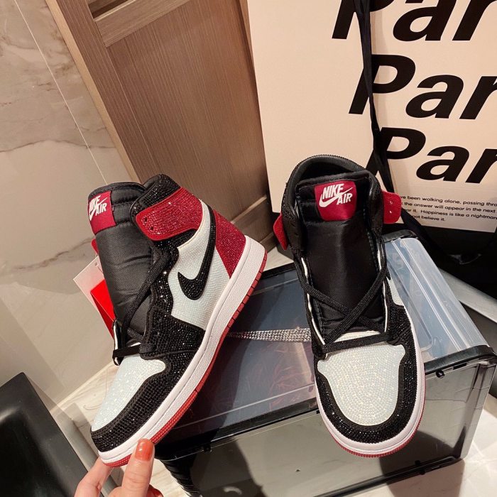 nike AJ NIGO High Top Diamond Inlay Sneakers Shoes #nigo11137