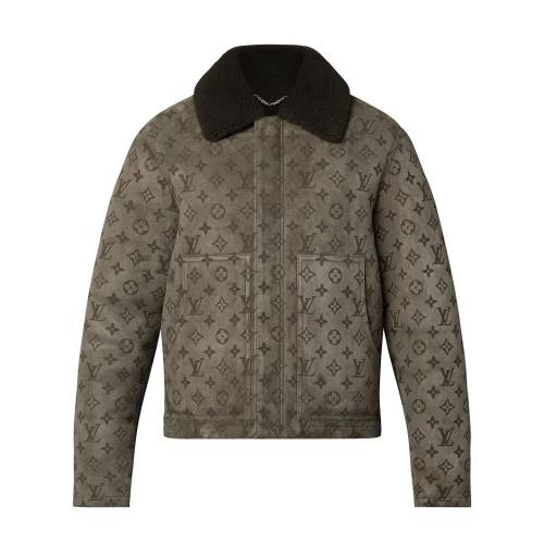 Louis Vuitton Shearling Tunic Leather Jacket Coat #nigo6461