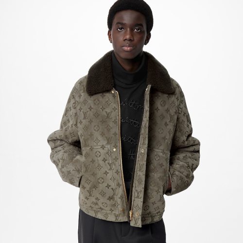 Louis Vuitton Shearling Tunic Leather Jacket Coat #nigo6461