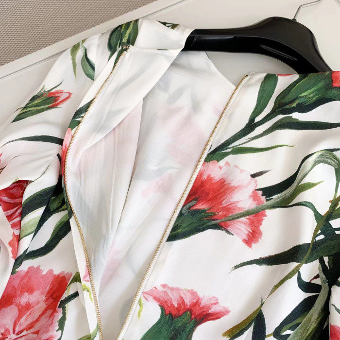 Dolce&Gabbana NIGO Carnation Cotton Buttock Dress Skirt #nigo56837