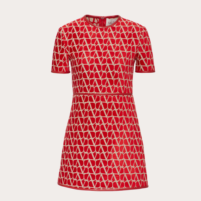 Valentino NIGO Letter Cut Red Dress Skirt #nigo56827