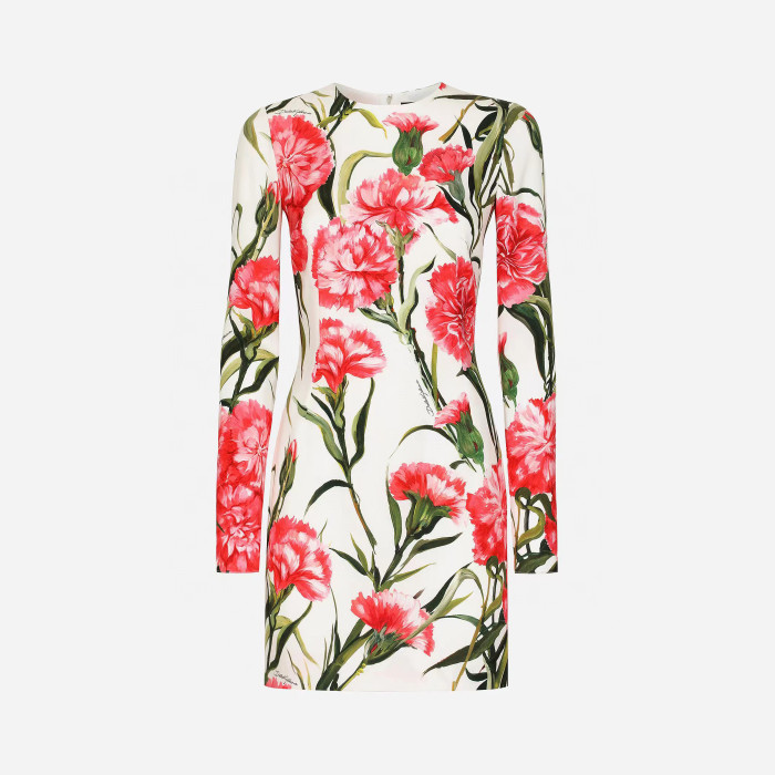 Dolce&Gabbana NIGO Carnation Cotton Buttock Dress Skirt #nigo56837