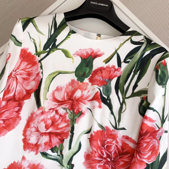 Dolce&Gabbana NIGO Carnation Cotton Buttock Dress Skirt #nigo56837