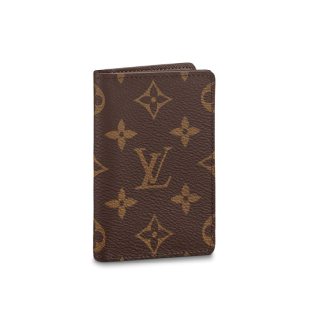 Louis Vuitton square leather print wallet card bag #nigo56823