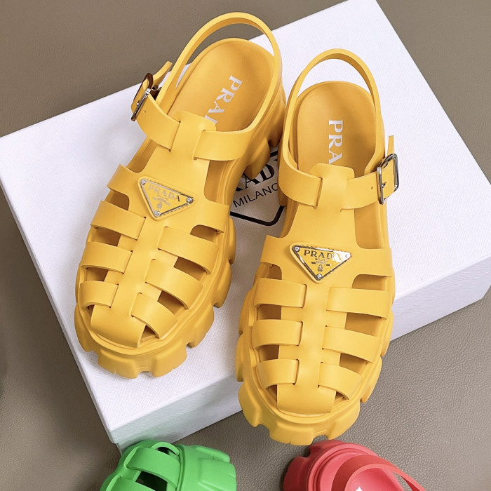 PRADA NIGO Women's Flat Hollow Sandals Shoes #nigo56513