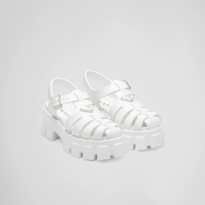 PRADA NIGO Women's Flat Hollow Sandals Shoes #nigo56513