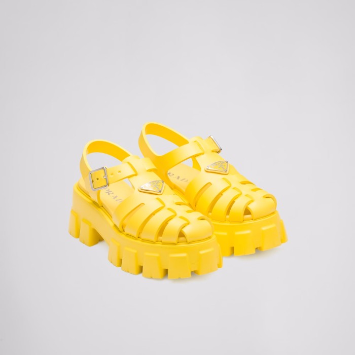 PRADA NIGO Women's Flat Hollow Sandals Shoes #nigo56513