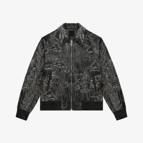GIVENCHY NIGO Men's Leather Jacket Coat #nigo94118