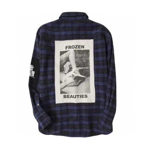 Enfants NIGO Men's and women's spring and autumn striped checkered shirt #nigo94168