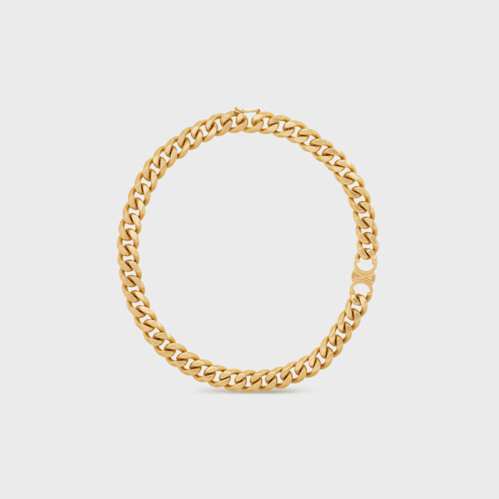 Celine NIGO Gold Decorative Chain Necklace Bracelet Set Box #nigo56938