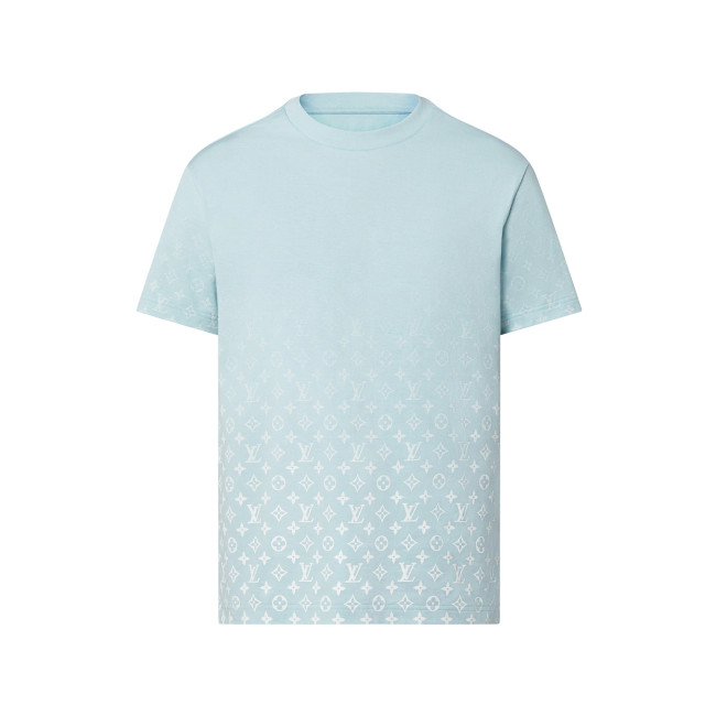 Louis Vuitton NIGO Light Blue Gradient Short Sleeve T-Shirt #nigo94227