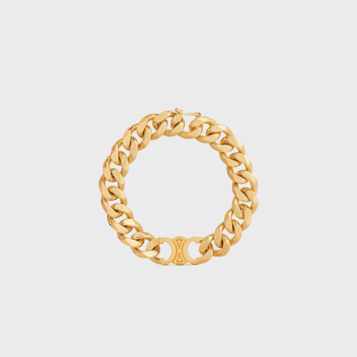 Celine NIGO Gold Decorative Chain Necklace Bracelet Set Box #nigo56938