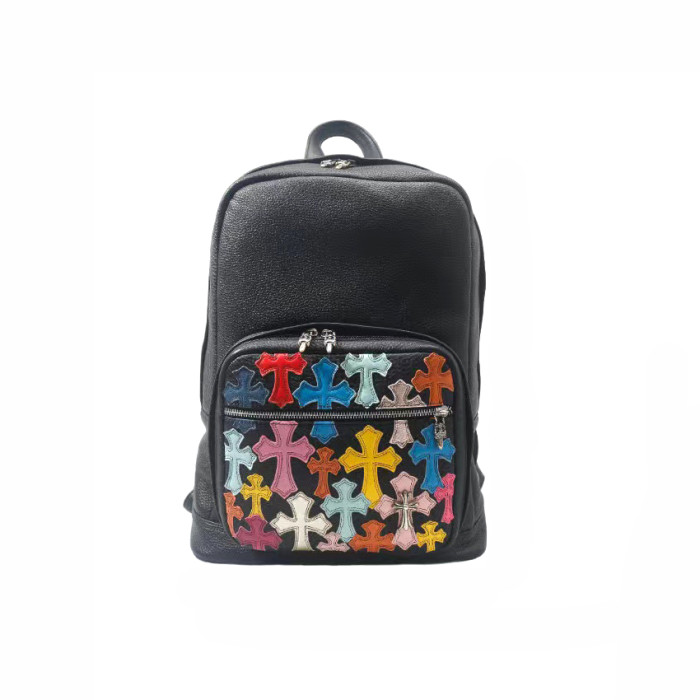 Chrome Hearts NIGO Double Shoulder Leather Backpack Bag Bags #nigo94226