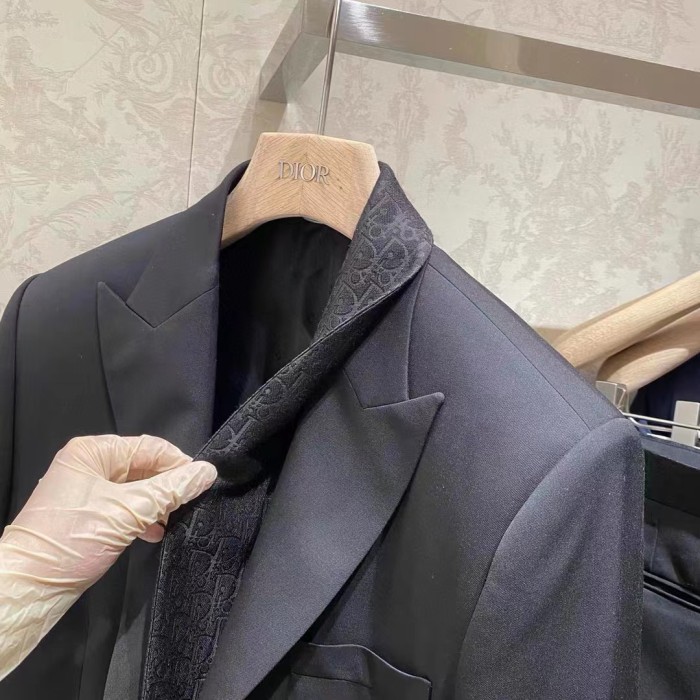 Dior NIGO Black Suit Jacket Pants Set #nigo94218