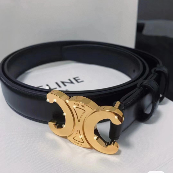 Celine NIGO Women's Leather Metal Buckle Belt #nigo56949