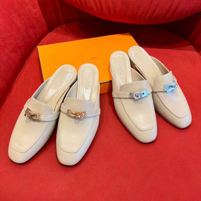 Hermes Leather Slippers Shoes #nigo51589