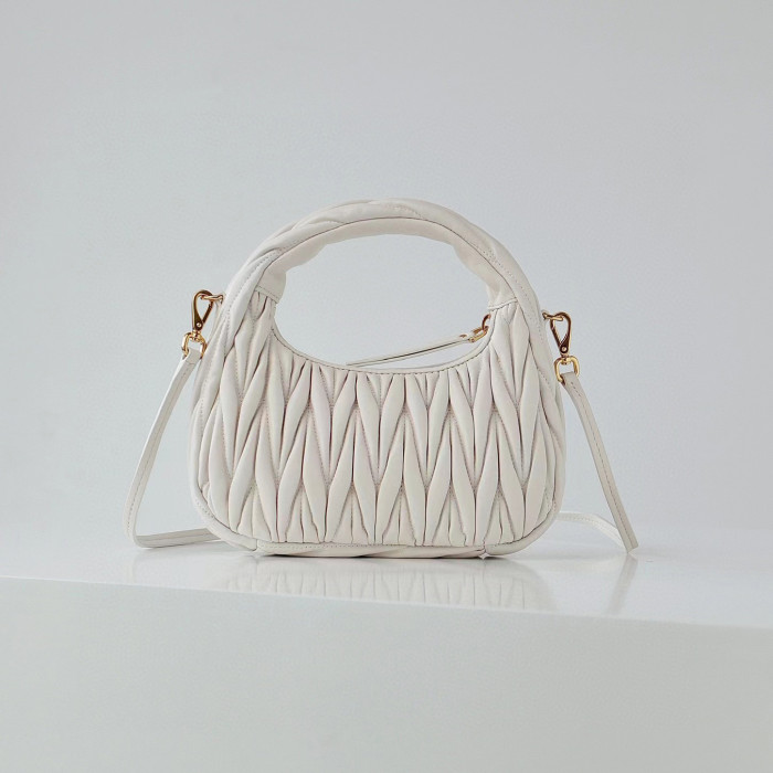 MiuMiu NIGO Pleated One Shoulder Handbag Bag Bags #nigo56962