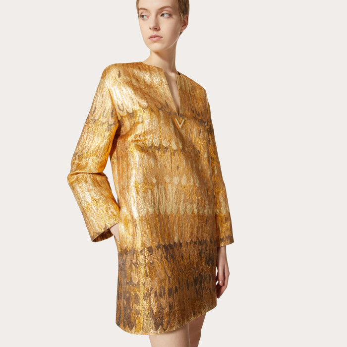 Valentino NIGO Gilded Deep V Dress Skirt #nigo56967