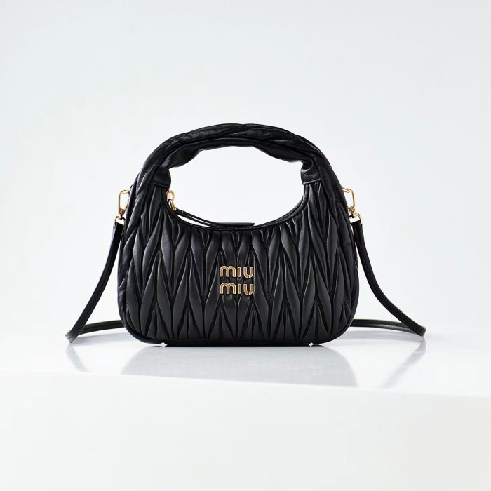 MiuMiu NIGO Pleated One Shoulder Handbag Bag Bags #nigo56962