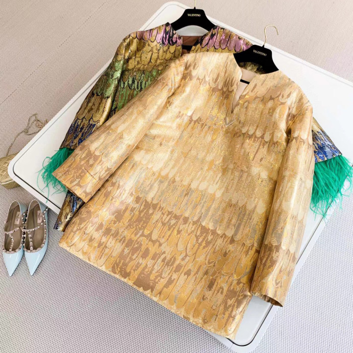Valentino NIGO Gilded Deep V Dress Skirt #nigo56967