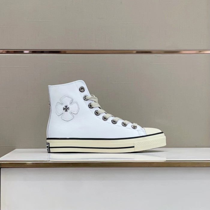 Chrome Hearts NIGO Men's Men's Leather Studded Canvas Shoes #nigo5859