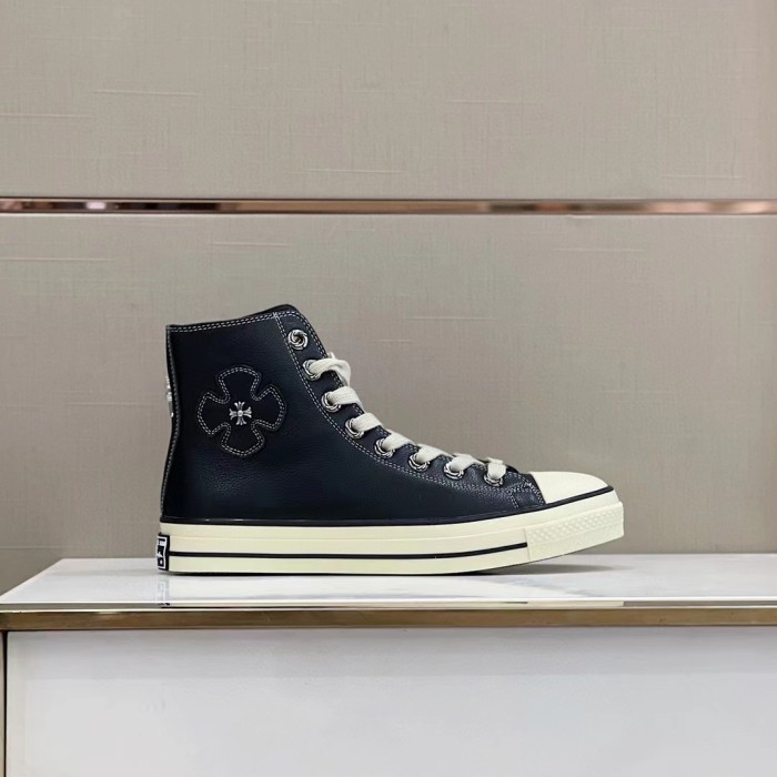 Chrome Hearts NIGO Men's Men's Leather Studded Canvas Shoes #nigo5859