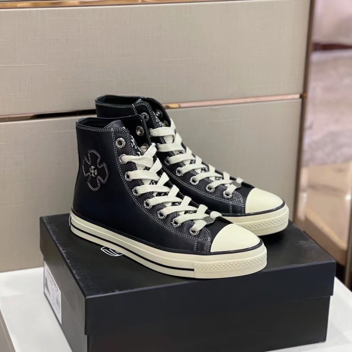 Chrome Hearts NIGO Men's Men's Leather Studded Canvas Shoes #nigo5859
