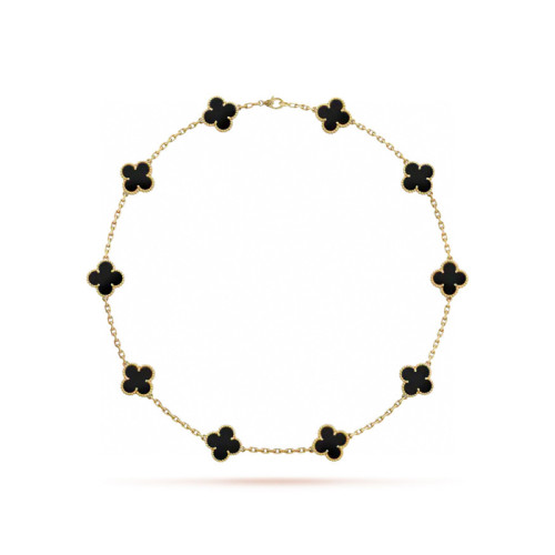 Van Cleef & Arpels Premium Decorative Gold Necklace #nigo57168