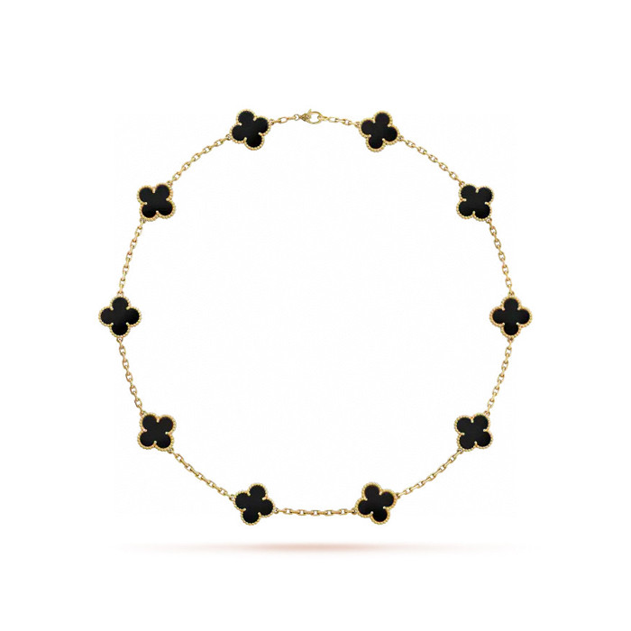 Van Cleef & Arpels Premium Decorative Gold Necklace #nigo57168