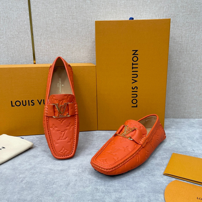 Louis Vuitton NIGO Leather Dark Grain Logo Muller Shoes #nigo94279