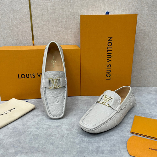 Louis Vuitton NIGO Leather Dark Grain Logo Muller Shoes #nigo94279