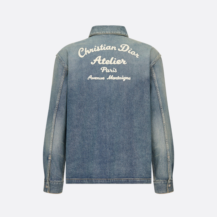Dior NIGO Long Sleeved Denim Zippered Jacket #nigo94336