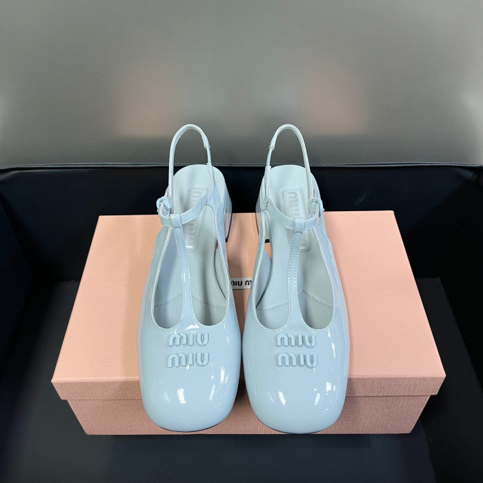 miumiu NIGO High Heeled Dance Sandals Leather Shoes #nigo57263