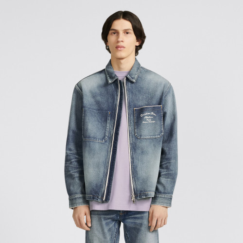 Dior NIGO Long Sleeved Denim Zippered Jacket #nigo94336