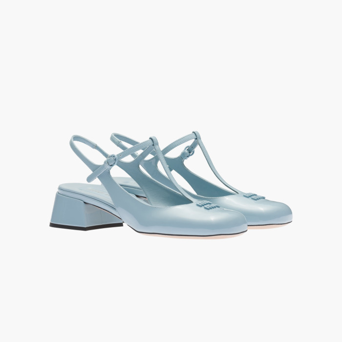 miumiu NIGO High Heeled Dance Sandals Leather Shoes #nigo57263