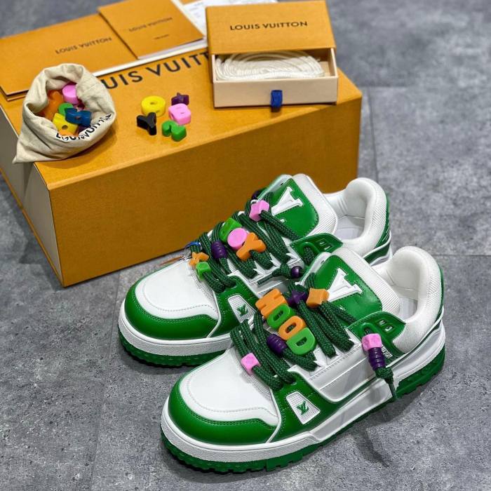 Louis Vuitton NIGO Beaded shoelaces sneakers board shoes #nigo1493