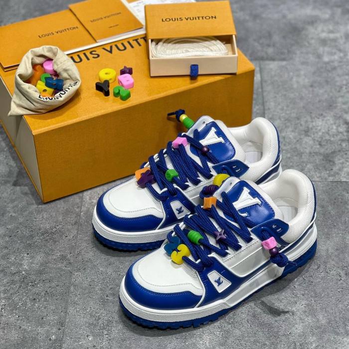 Louis Vuitton NIGO Beaded shoelaces sneakers board shoes #nigo1493