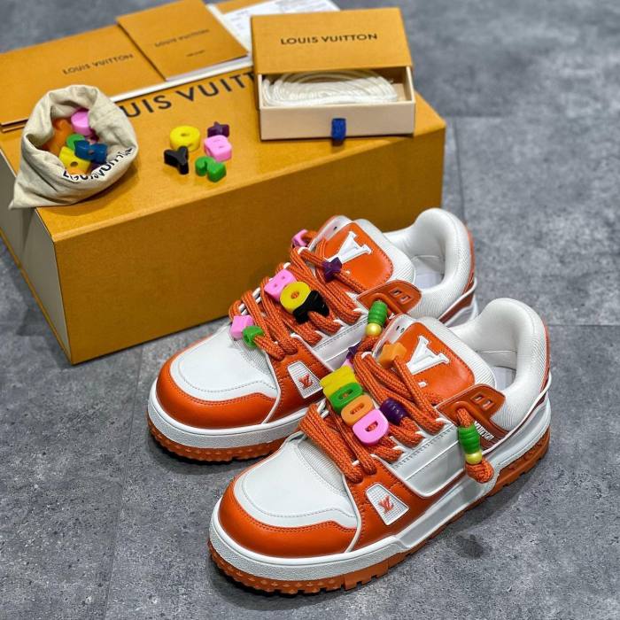 Louis Vuitton NIGO Beaded shoelaces sneakers board shoes #nigo1493