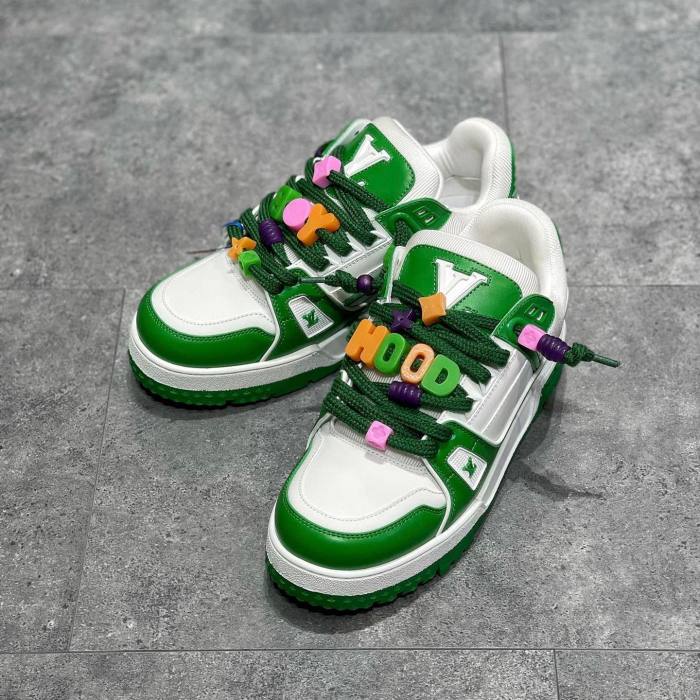 Louis Vuitton NIGO Beaded shoelaces sneakers board shoes #nigo1493
