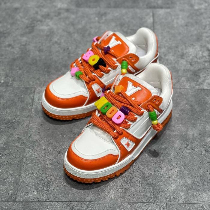 Louis Vuitton NIGO Beaded shoelaces sneakers board shoes #nigo1493