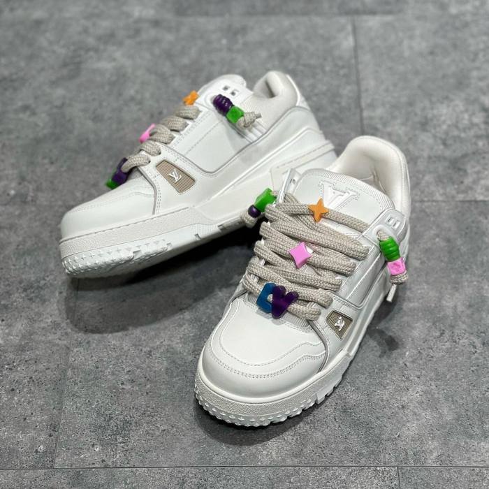 Louis Vuitton NIGO Beaded shoelaces sneakers board shoes #nigo1493