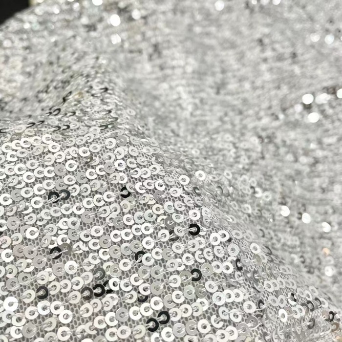 Balmain NIGO Summer Silver Sequin Coat Dress Set #nigo56842