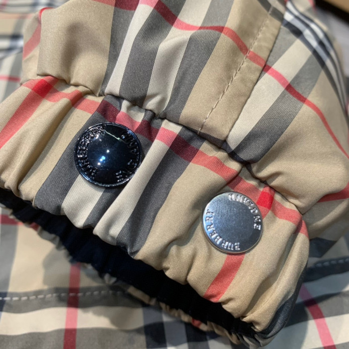 Burberry NIGO Nylon Double-Sided Hooded Plaid Stripe Jacket #nigo57165