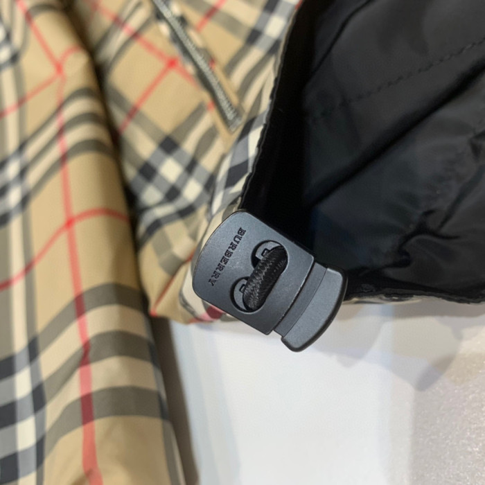 Burberry NIGO Nylon Double-Sided Hooded Plaid Stripe Jacket #nigo57165