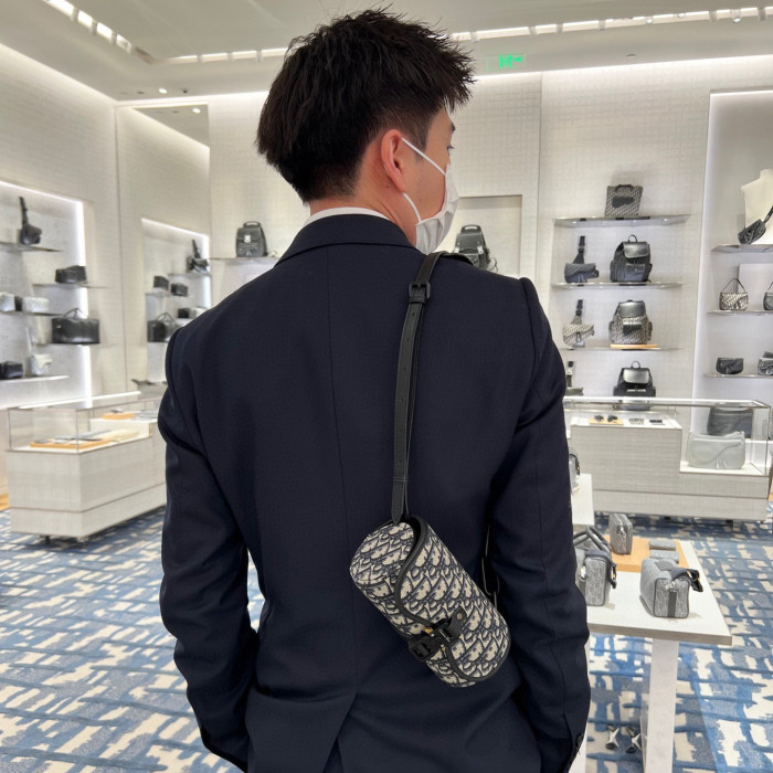 Dior Canvas Long Printed One Shoulder Crossbody Bag #nigo94413