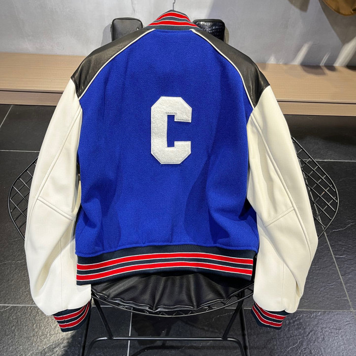 Celine Blue Baseball Jacket #nigo94375